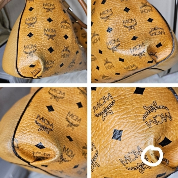 🔹️ MCM 🔹️VISETOS BUCKET/ HANDBAG (missing strap) ✨️🤎 - Picture 8 of 12